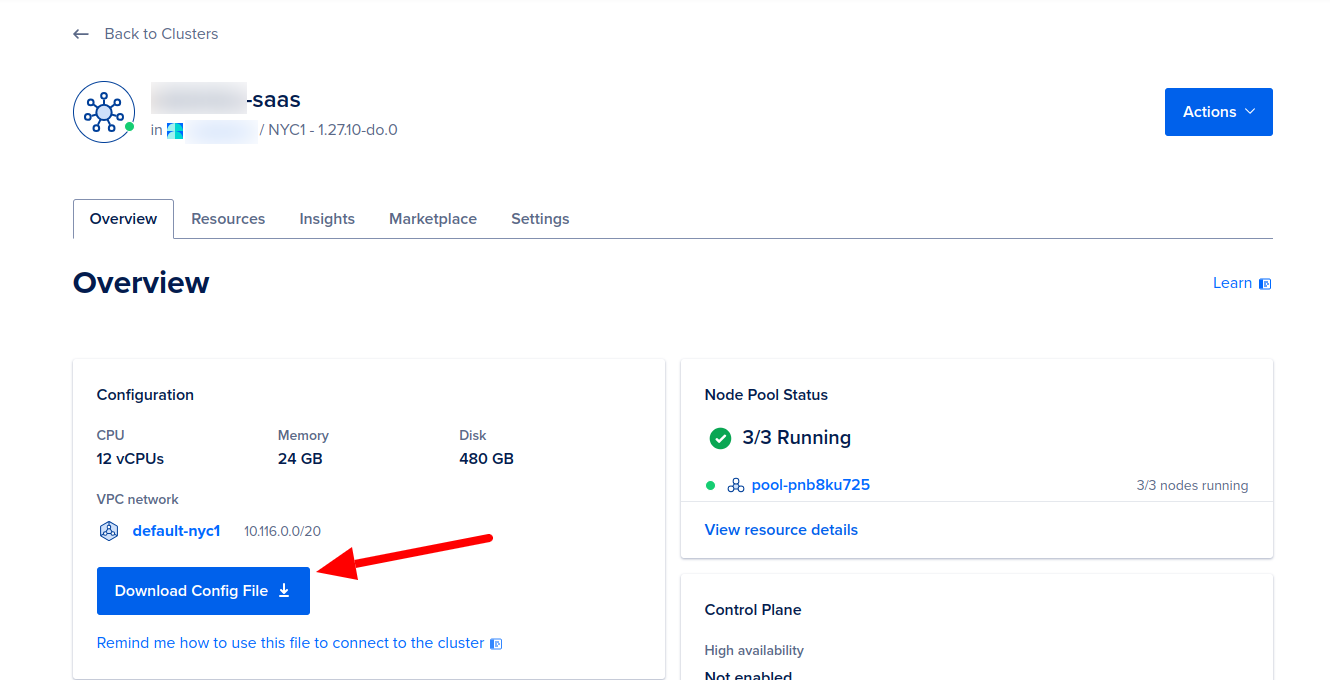 Setup and Download Config File